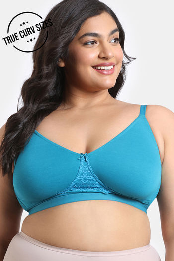Buy Zivame True Curv Single Layered Non Wired 3/4th Coverage Minimiser Bra - Exotic Plume